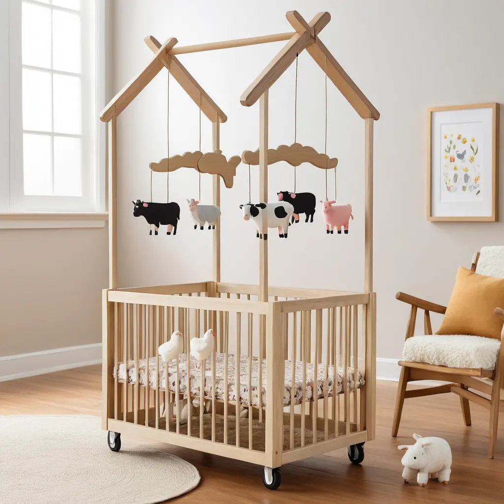 Farm Animal-Themed Mobile Stand