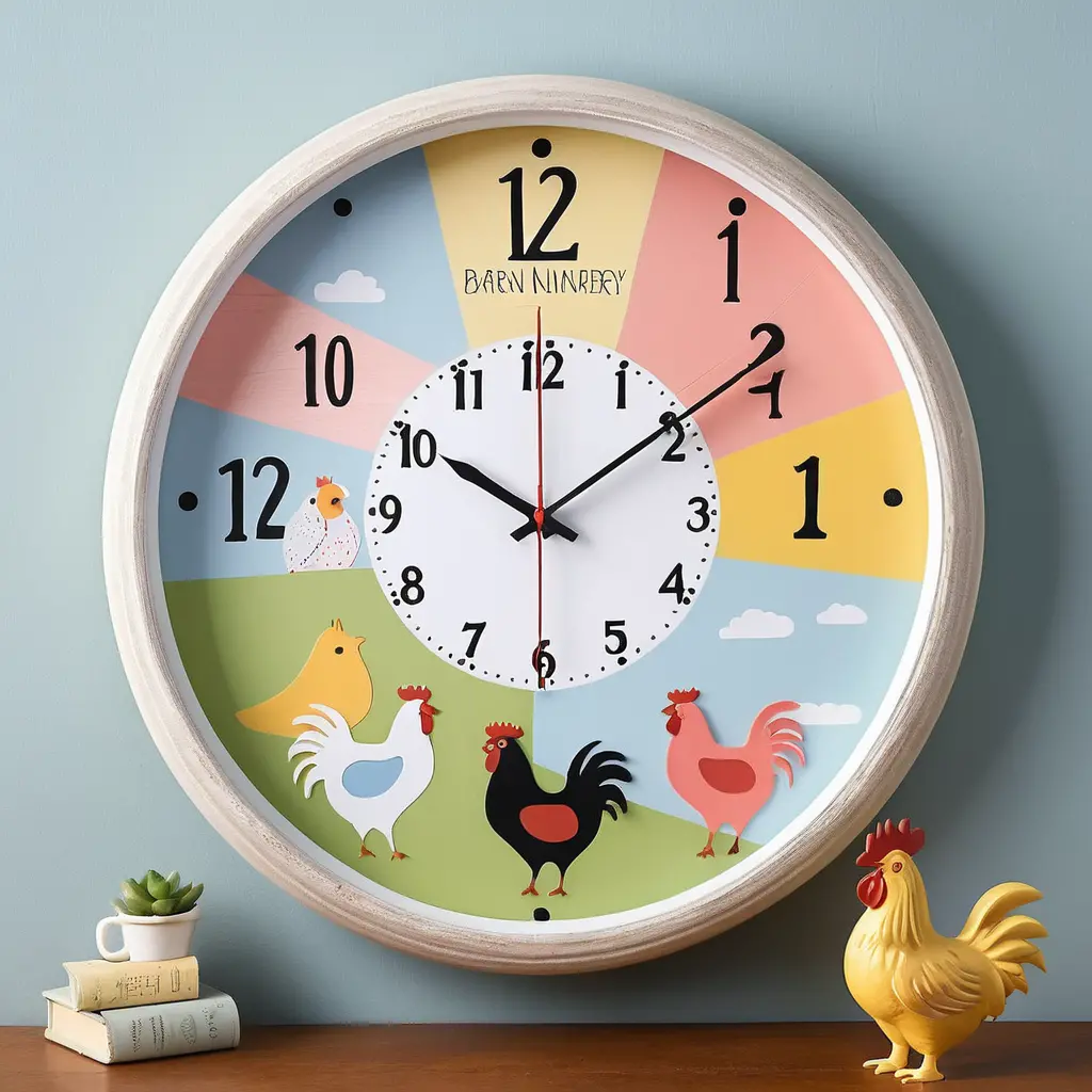 Farm Animal Wall Clocks