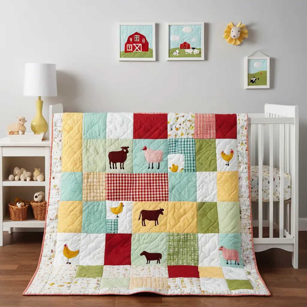 Farm-Themed Baby Quilt