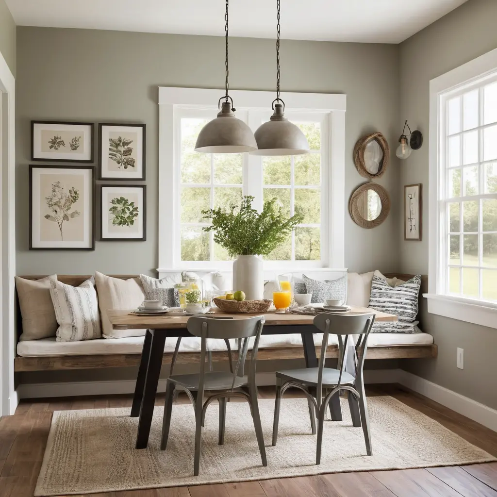 Farmhouse Chic Breakfast Nook