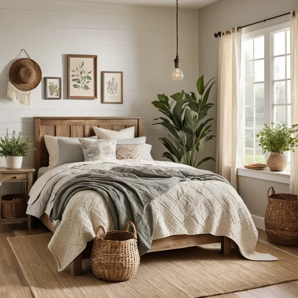 Farmhouse Style Bedroom