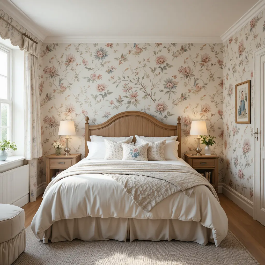 Floral Wallpaper for Soft Elegance