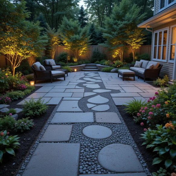 Garden Pathways Within Patio