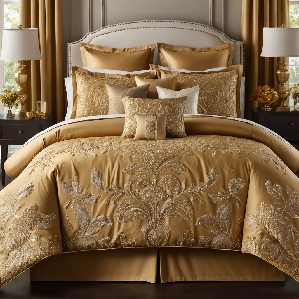 Gold Bedding for a Luxurious Feel