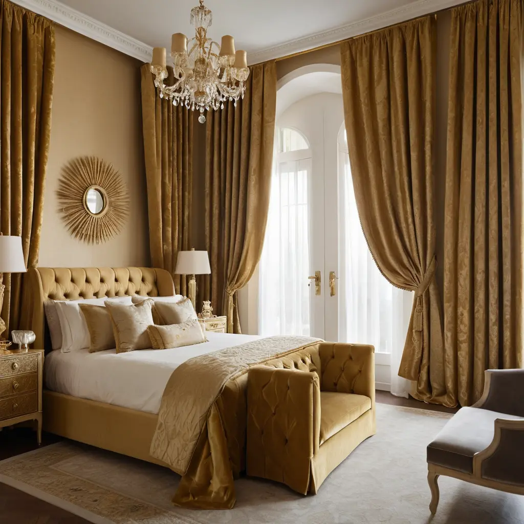 Gold Curtains for a Rich Look