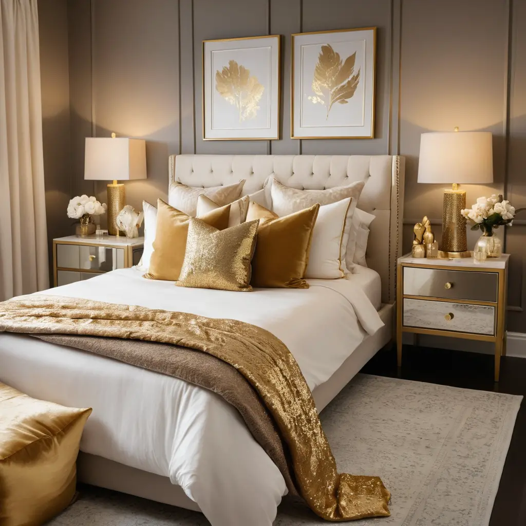Gold Decorative Pillows