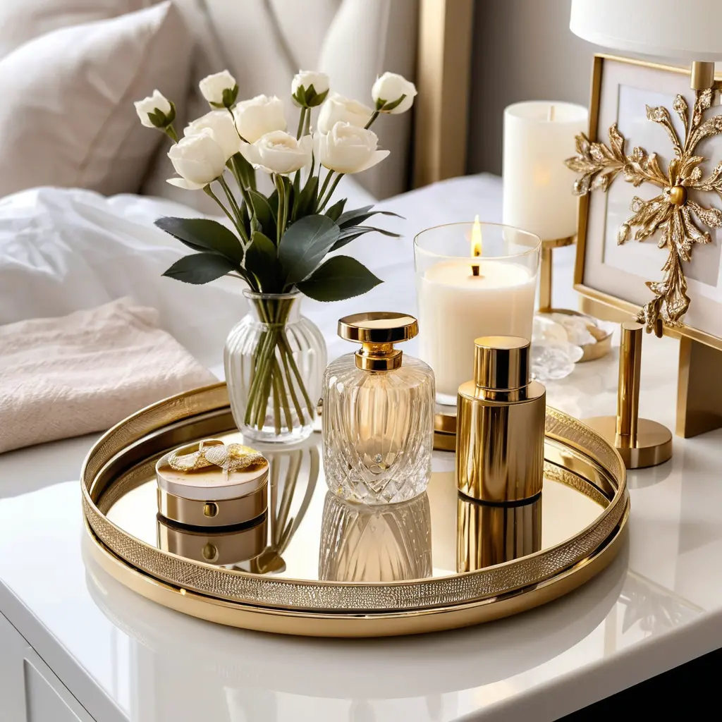 Gold Trays for Stylish Organization