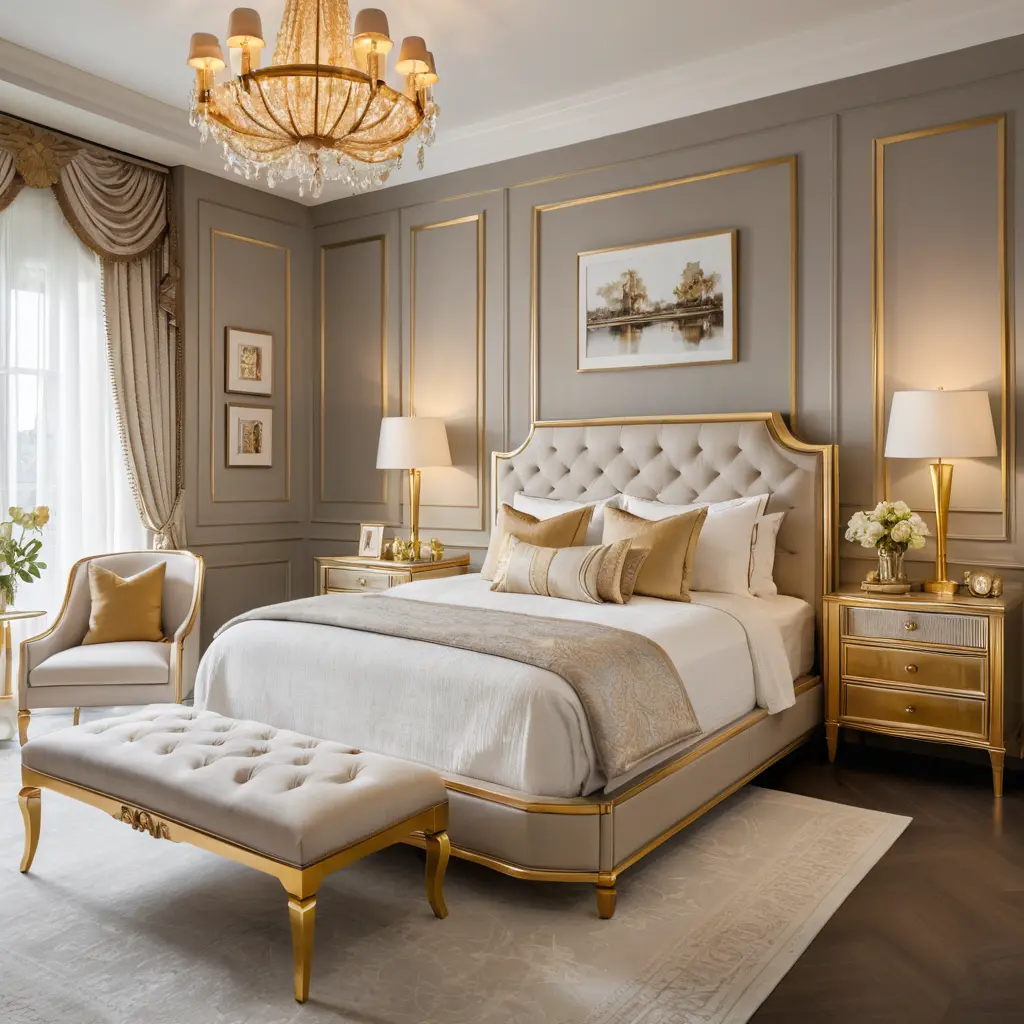 Gold-Trimmed Furniture