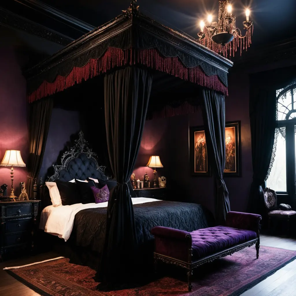 Gothic Canopy Bed