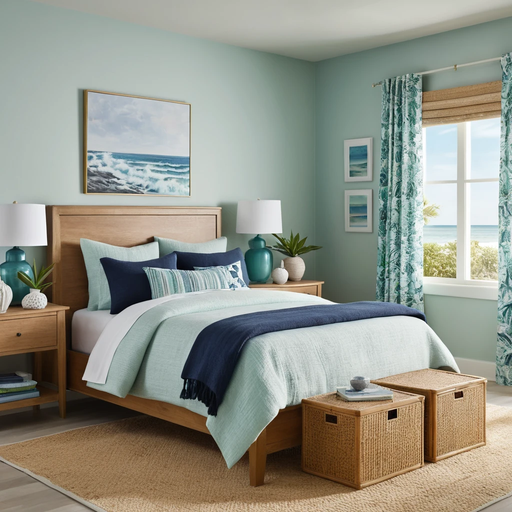 Green and Blue Coastal Theme