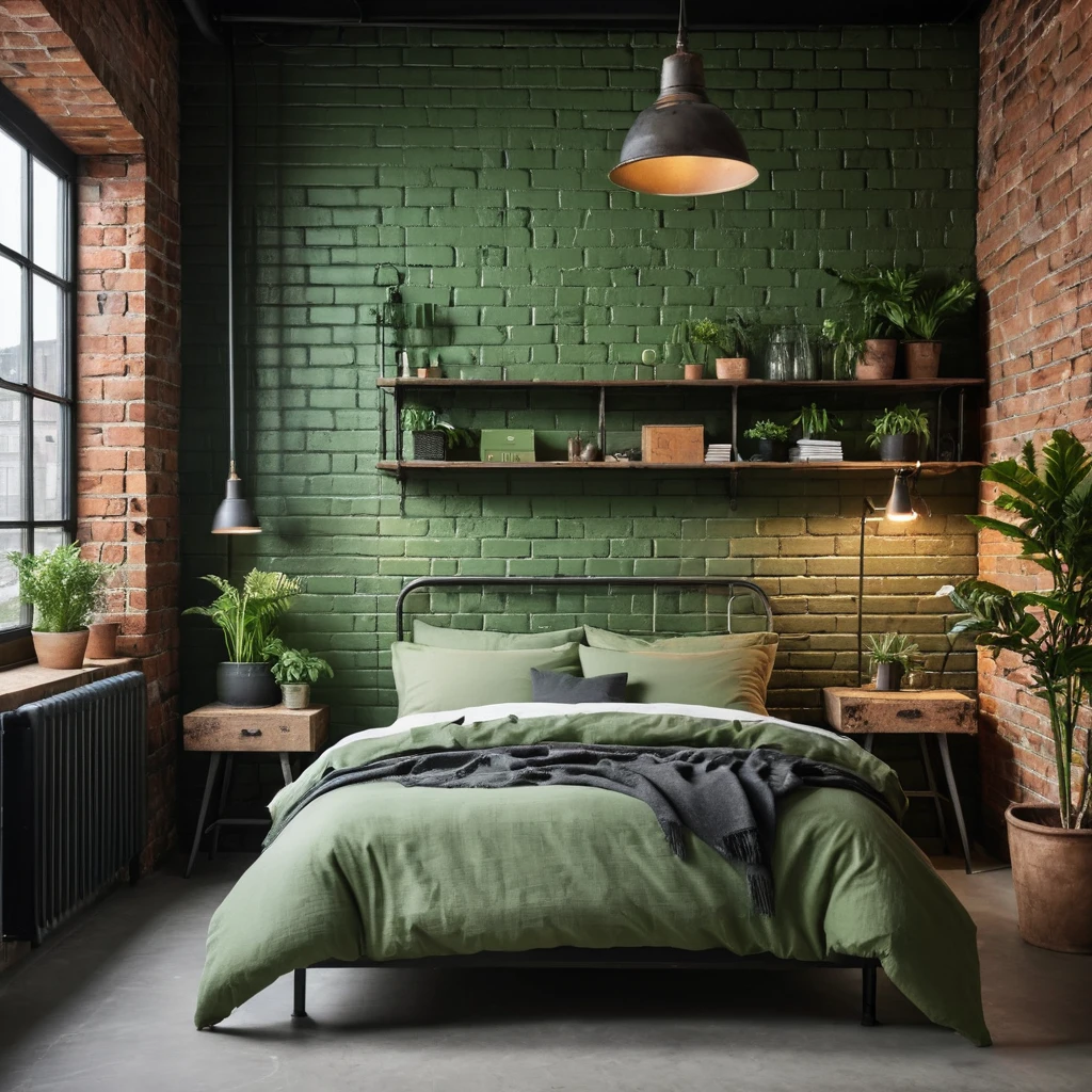 Green with Industrial Style