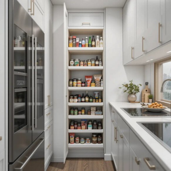 Hidden Pull-Out Pantry