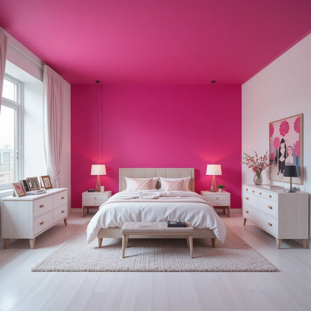 Hot Pink Ceiling