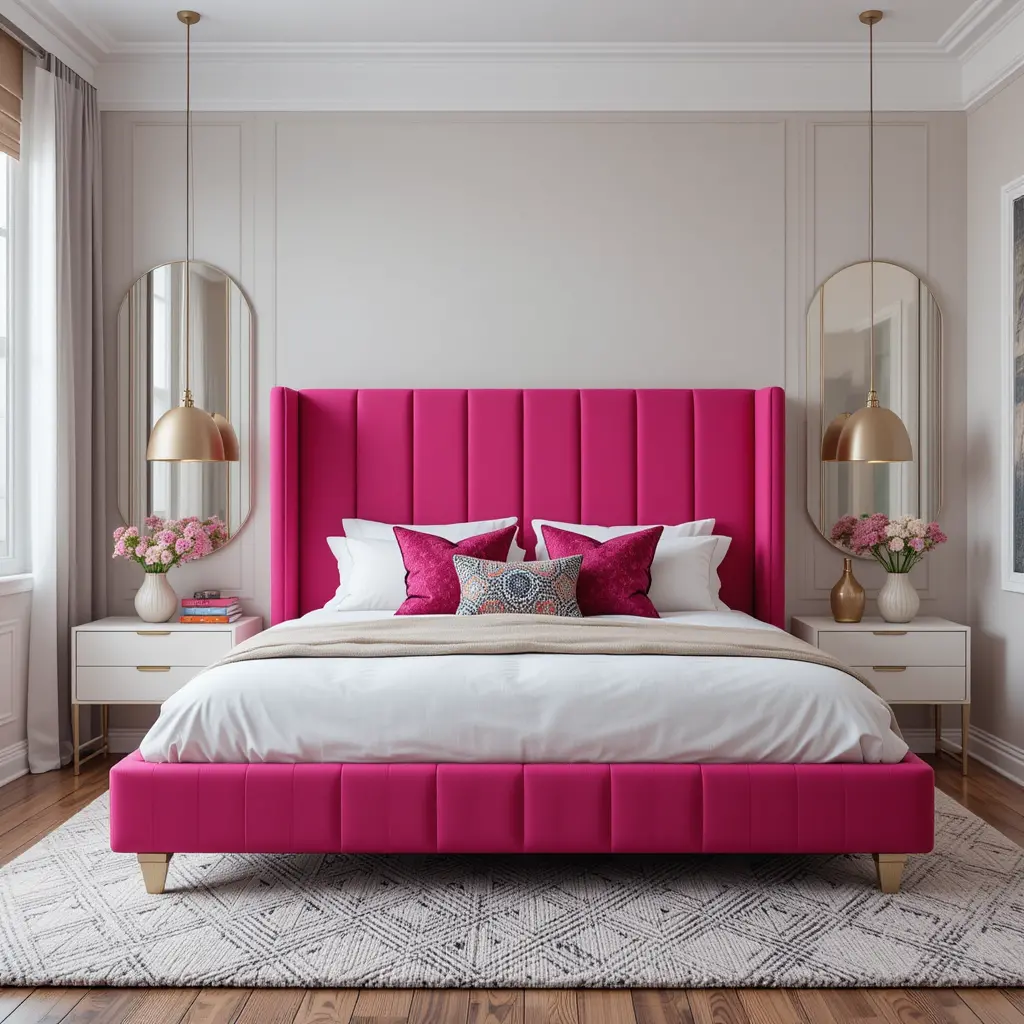 Hot Pink Headboard