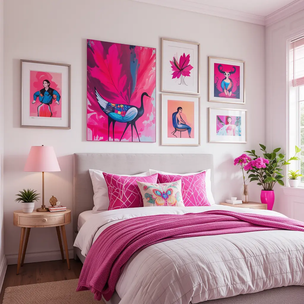 Hot Pink Wall Art