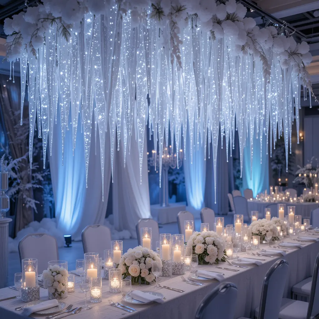 Icicle-Inspired Wedding Decor
