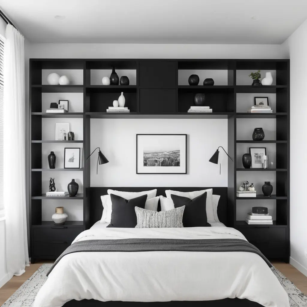 Incorporate Black Shelving Units