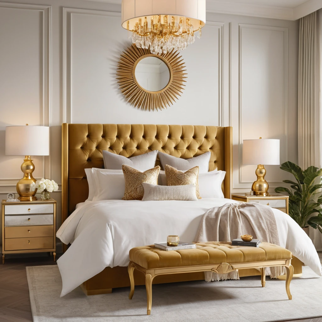 Incorporate Gold Headboards
