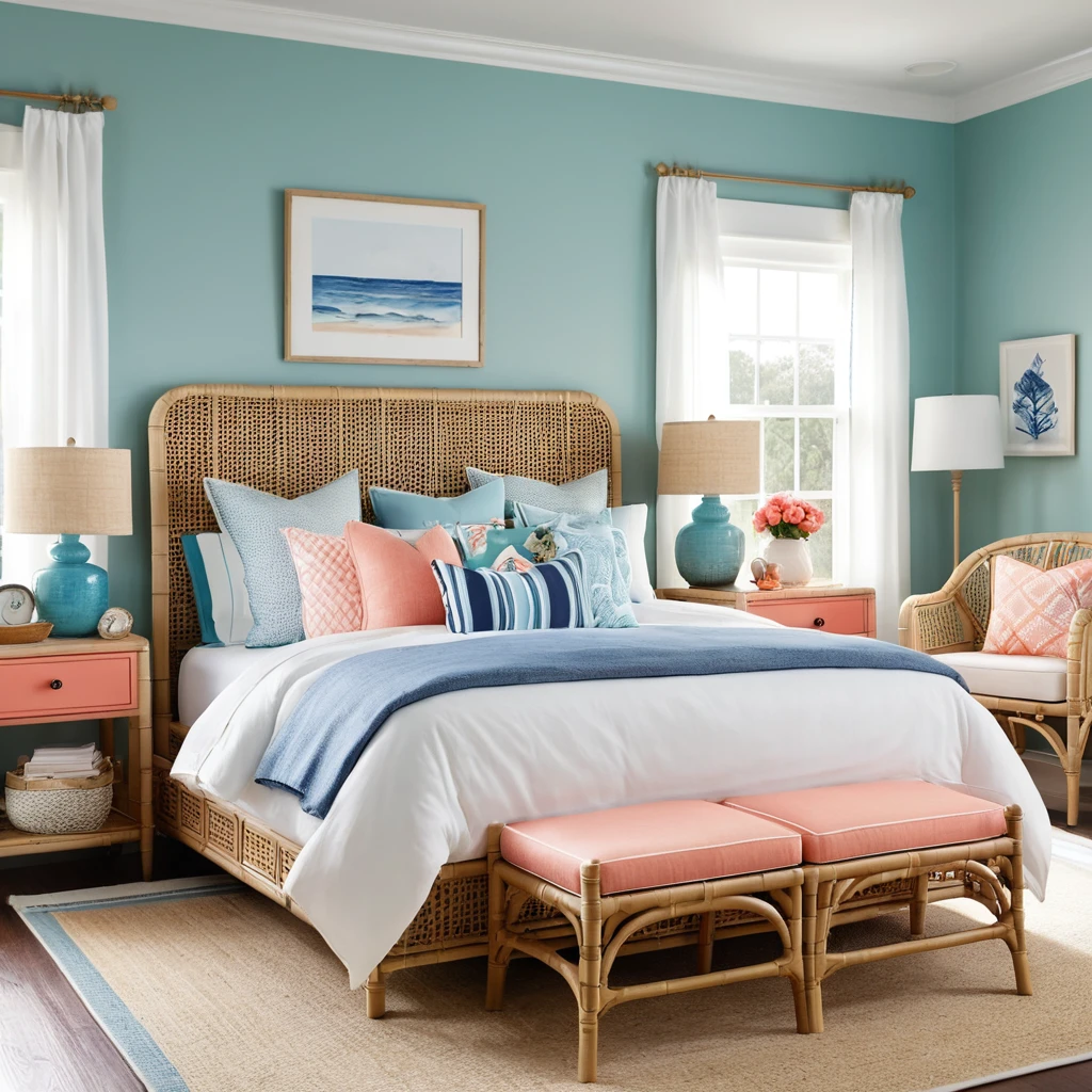 Incorporate Rattan Furniture for Coastal Charm