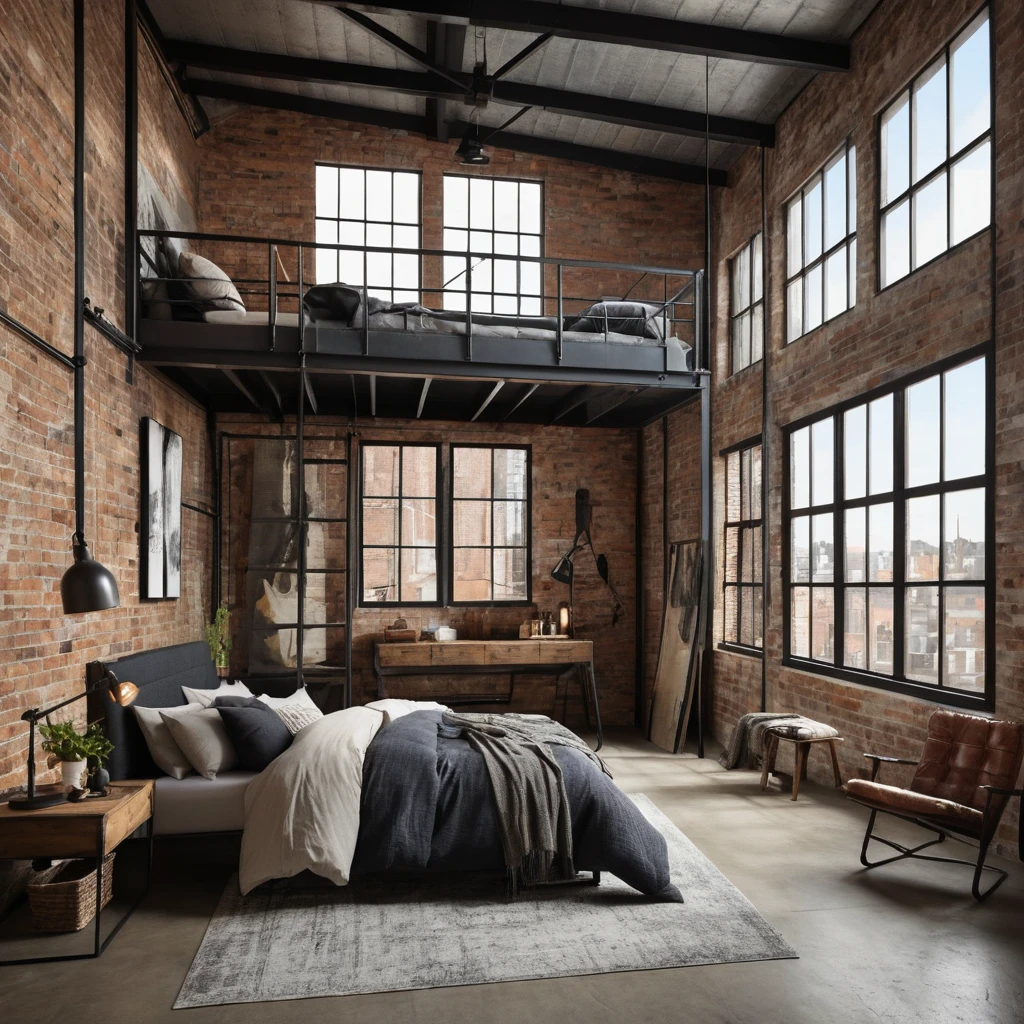 ndustrial Style with Exposed Beams