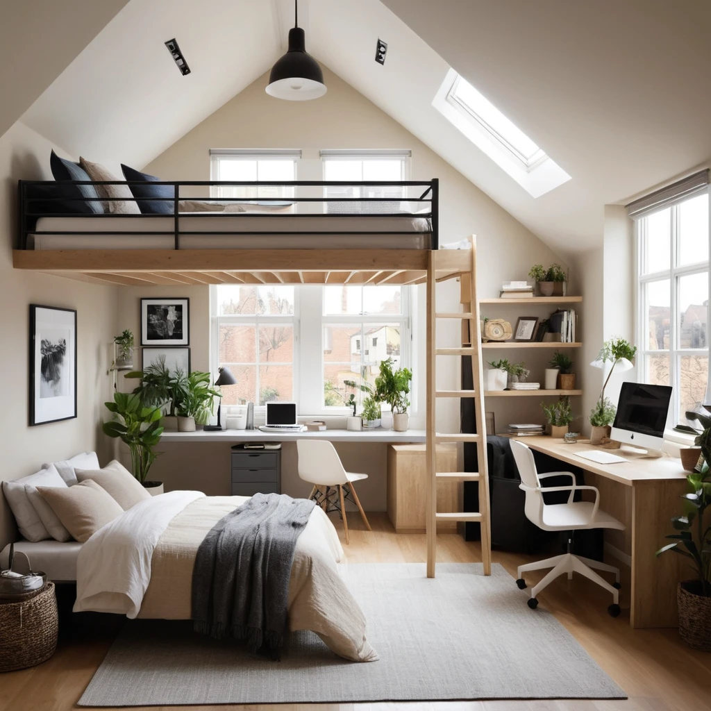 Install a Lofted Office Area