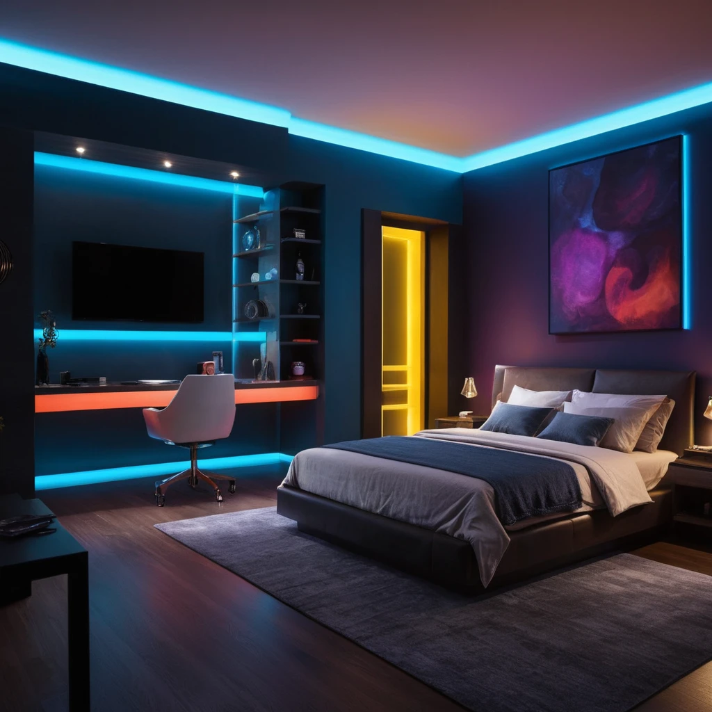 LED Edge Lighting on Furniture