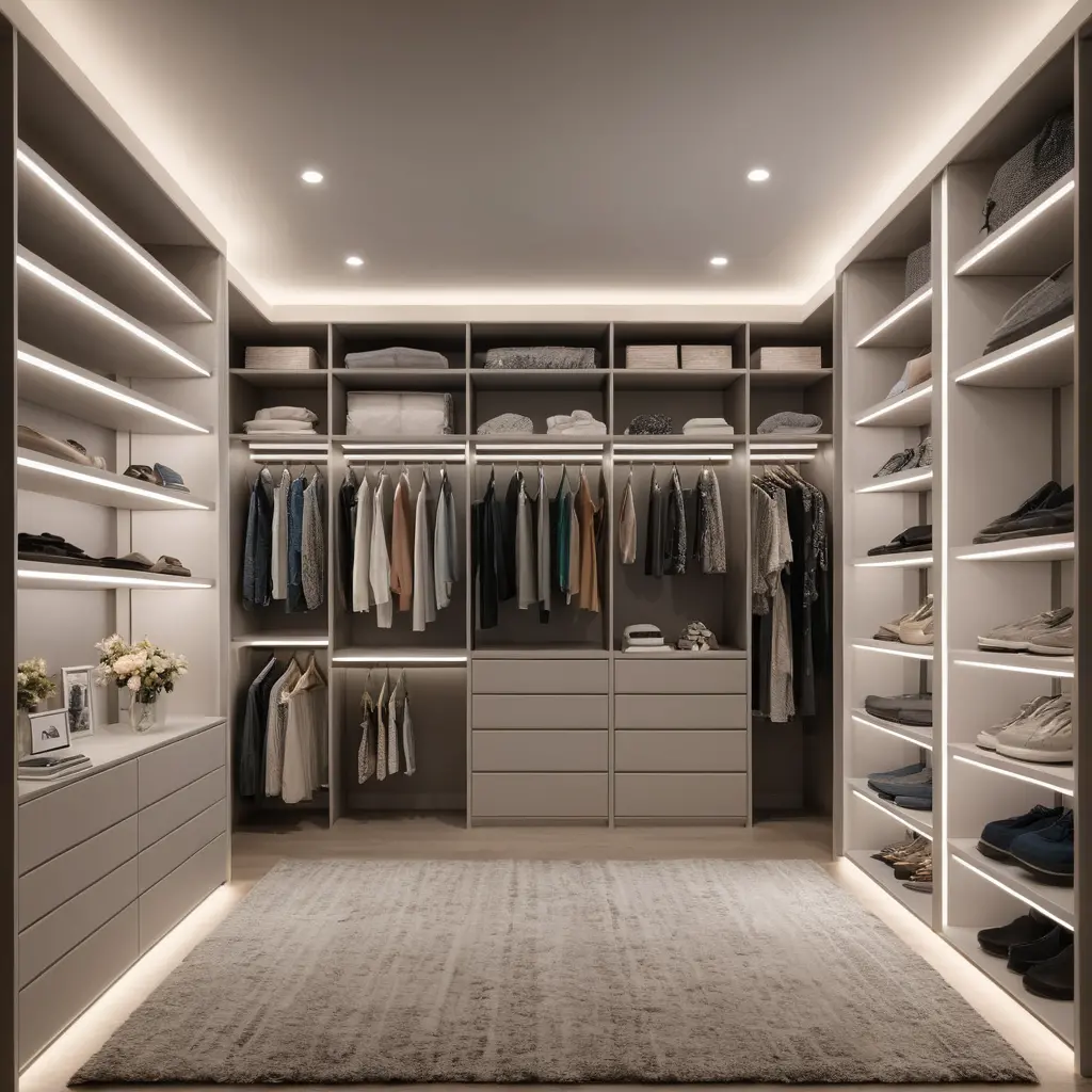 LED Strip Lights in the Closet