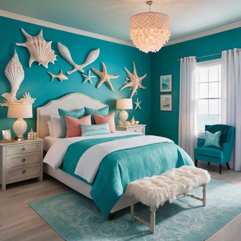 Mermaid-Inspired Bedroom