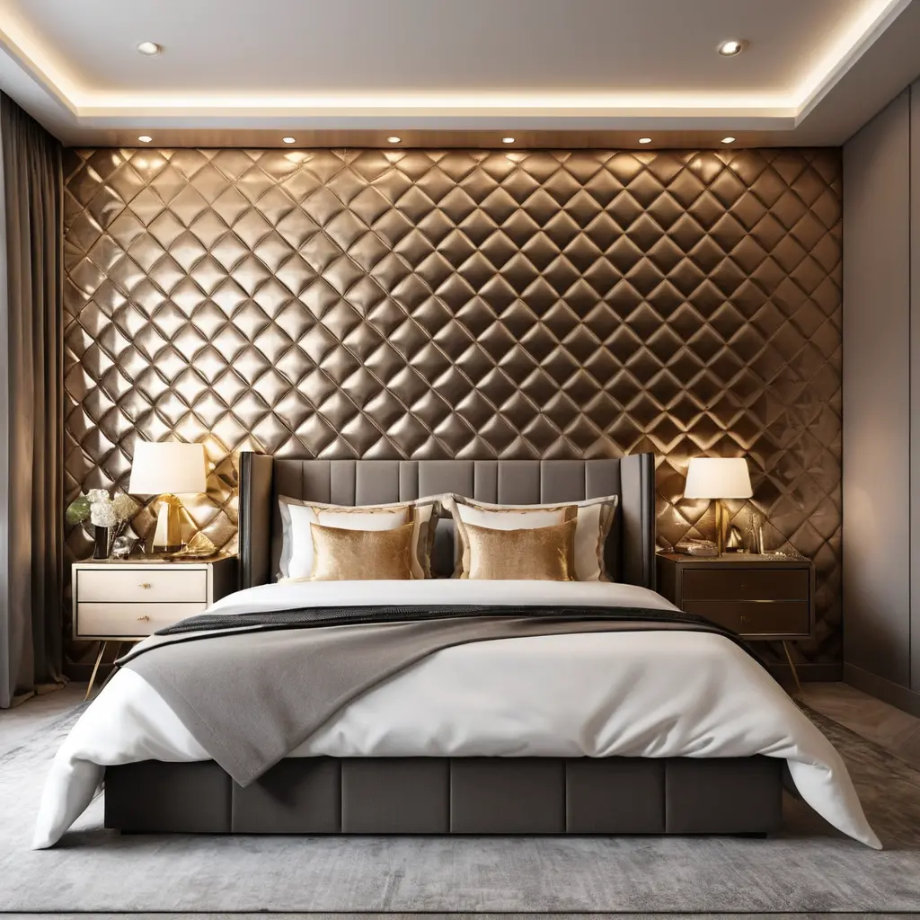 Metallic 3D Wall Panels