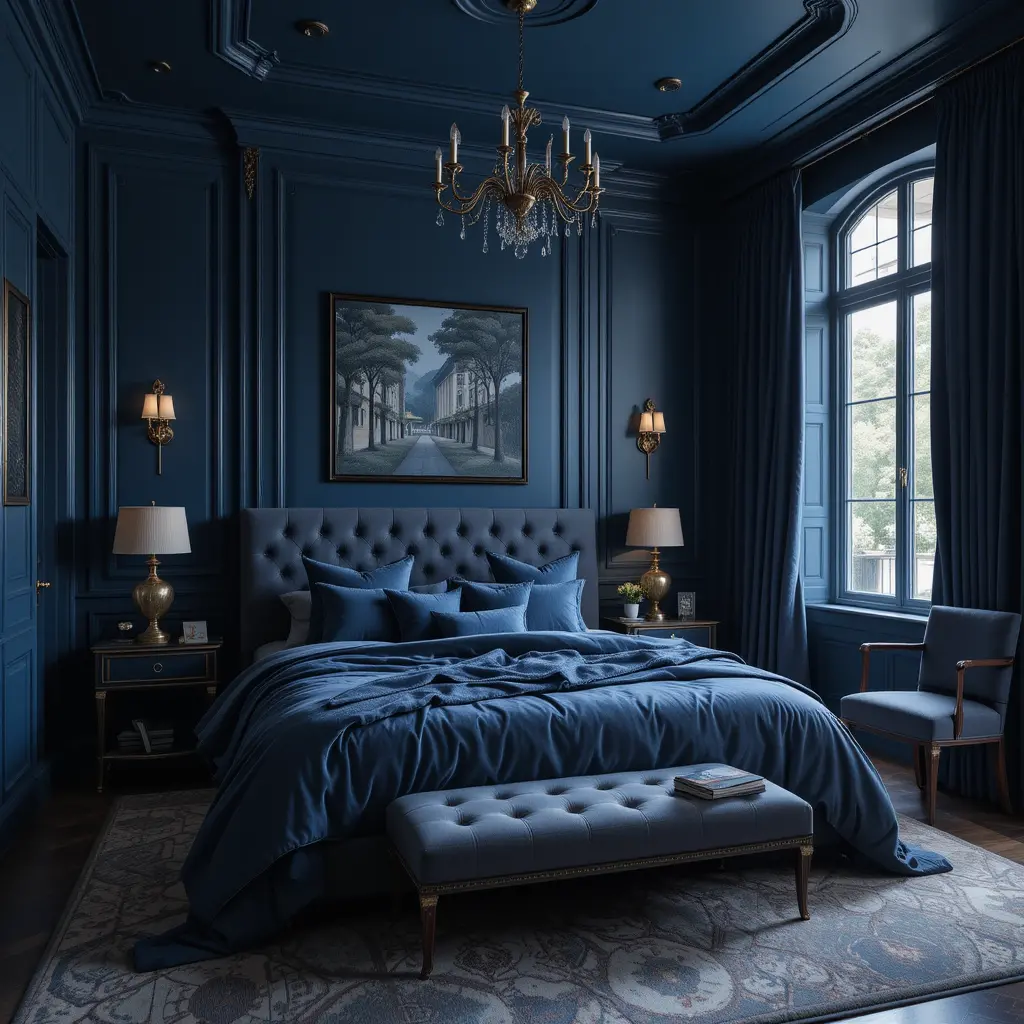 Midnight Blue for a Dramatic Look