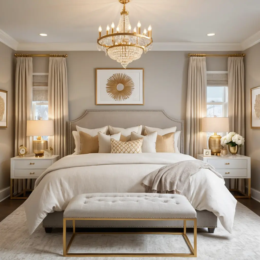 Mix Gold with Soft Neutrals