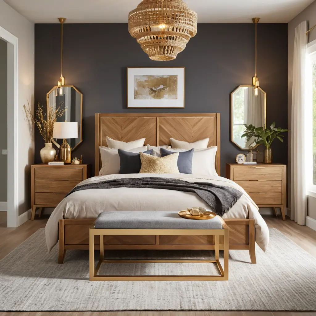 Mix Gold with Wood Elements