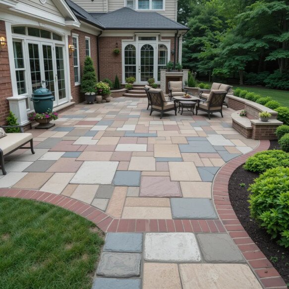 Mixed Paver Materials