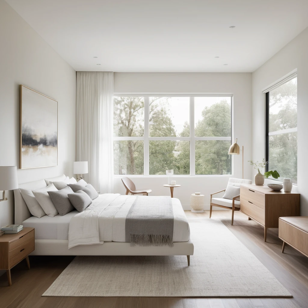 Modern White Bedroom