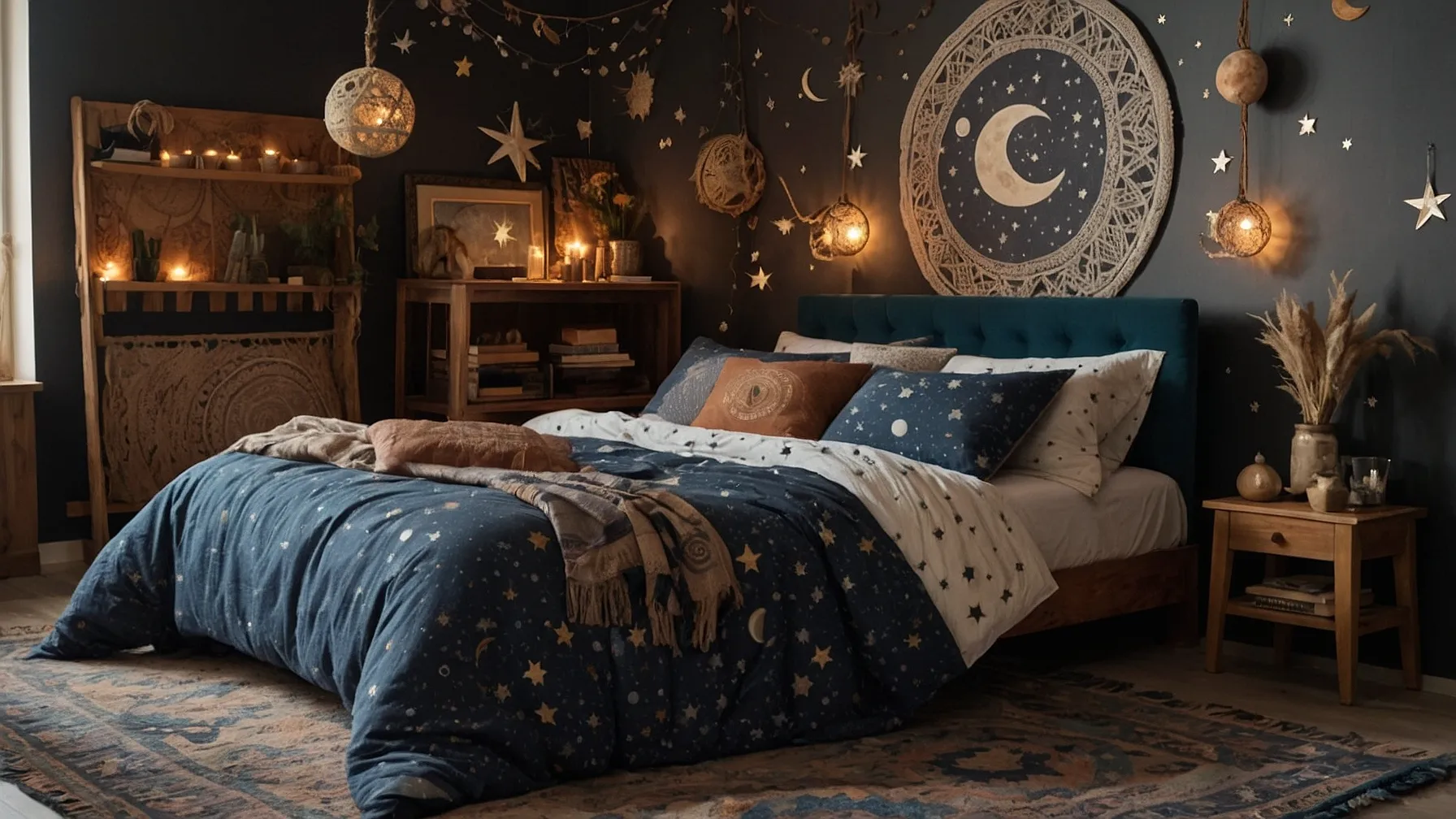 Moon and Star Bedding