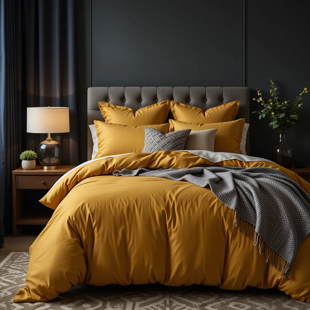 Mustard Yellow Bedding