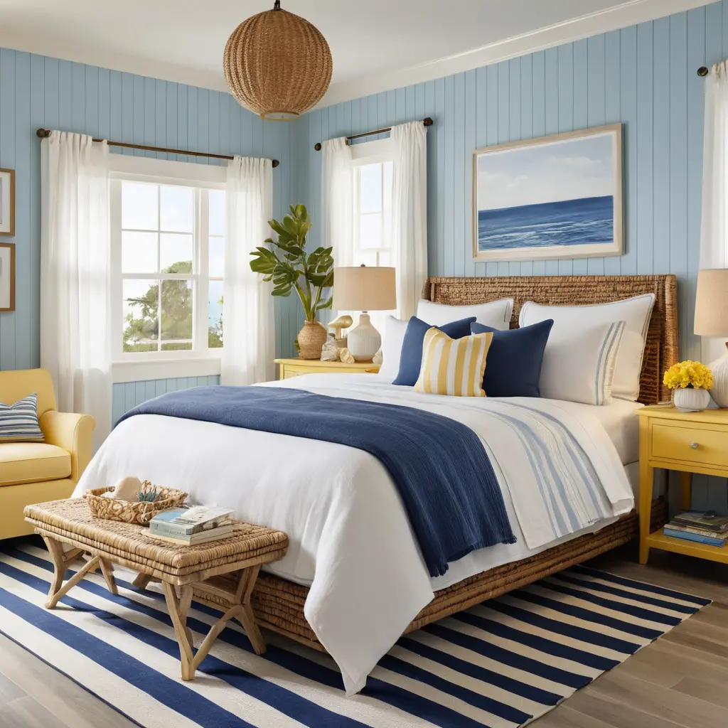 Nautical Blue and Yellow Theme