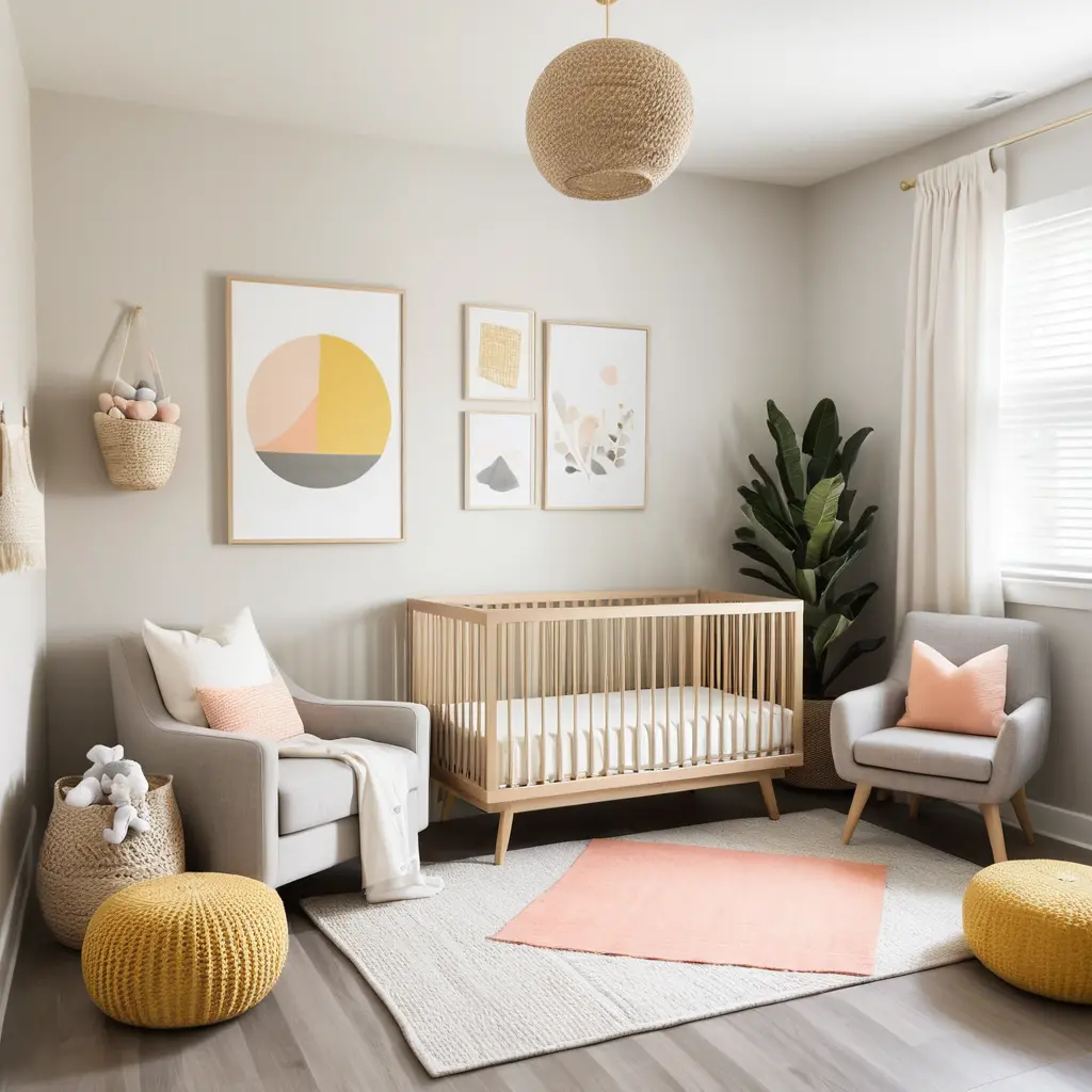 Neutral Color Palette with Pops of Color