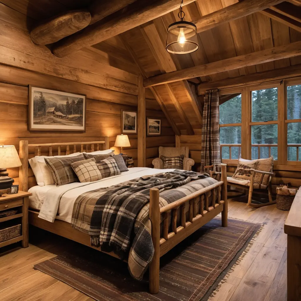 Neutral Wood Flooring for a Rustic Base