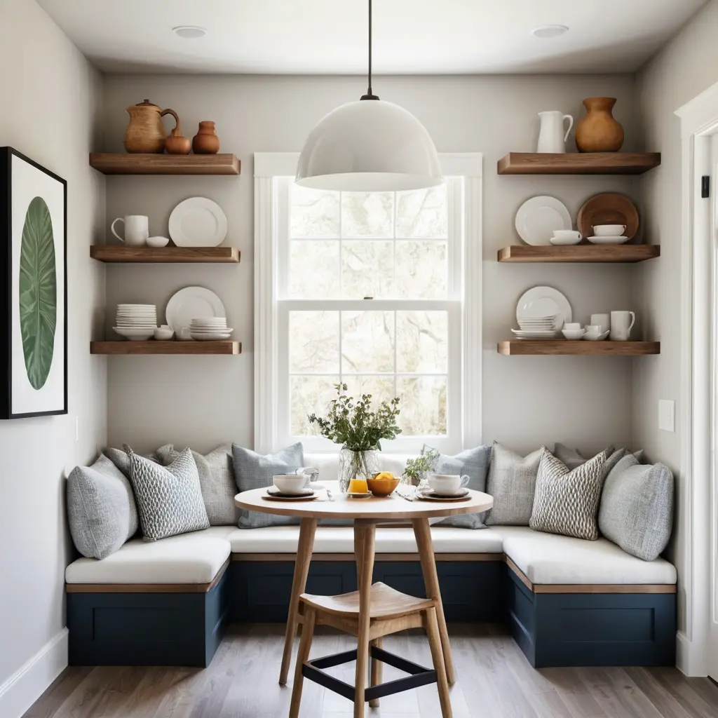 Open Shelf Storage Nook
