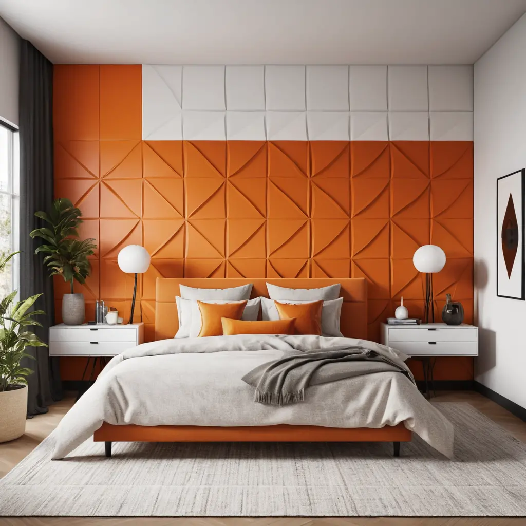 Orange Wall Panels