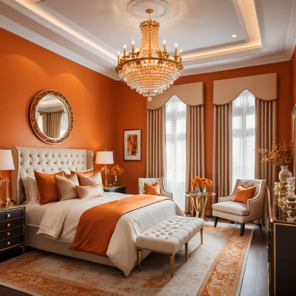Orange and Gold Accents