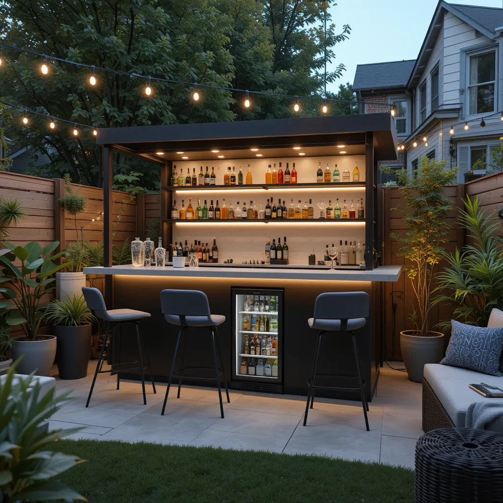 Outdoor Bar Setup