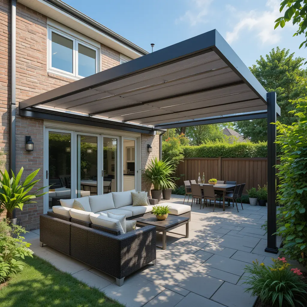 Patio with Retractable Roof