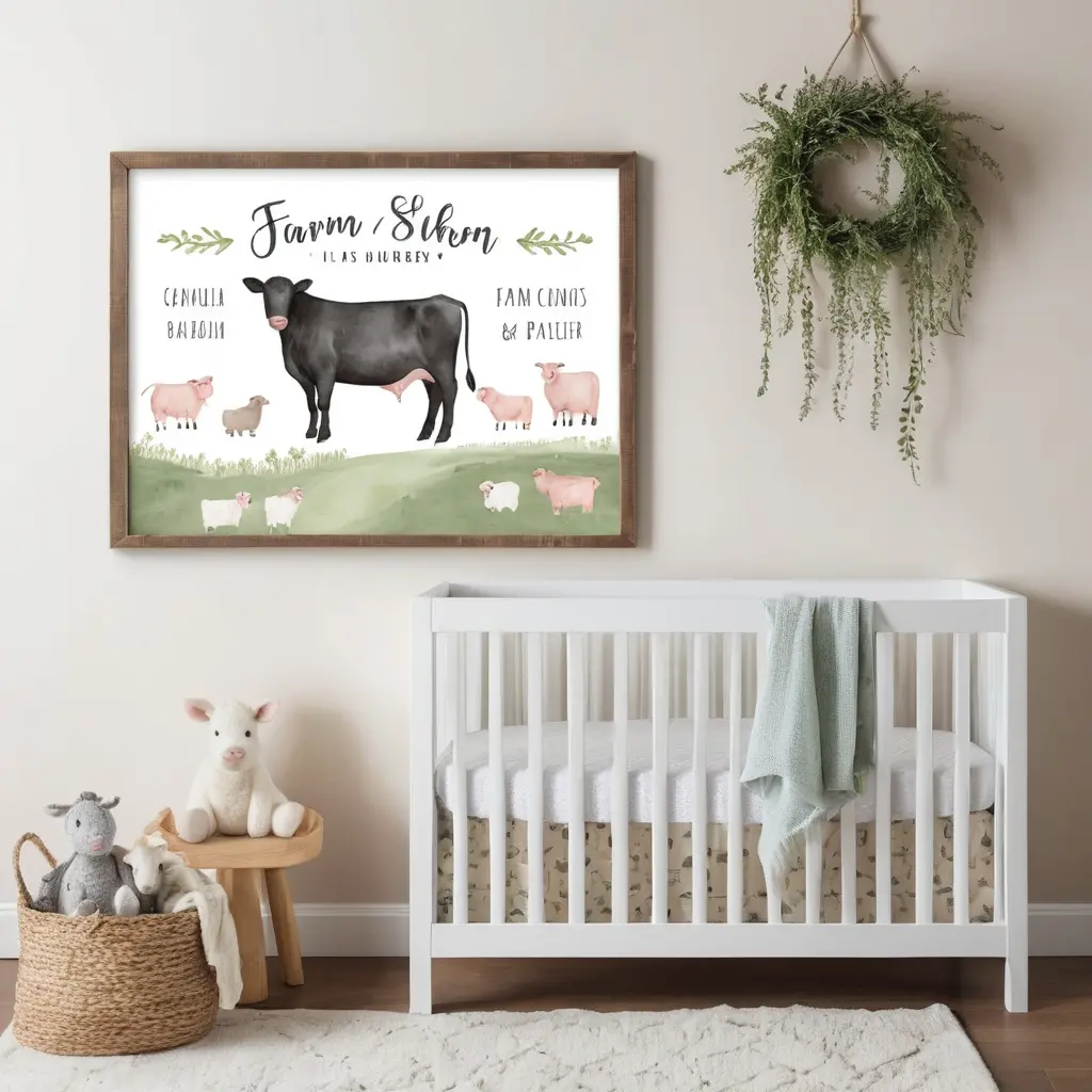 Personalized Farm Animal Sign