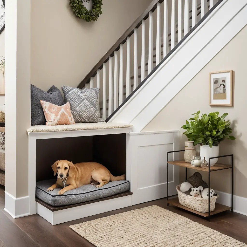 Pet Corner Under the Stairs