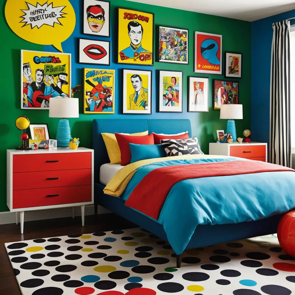 Pop Art Inspired Bedroom