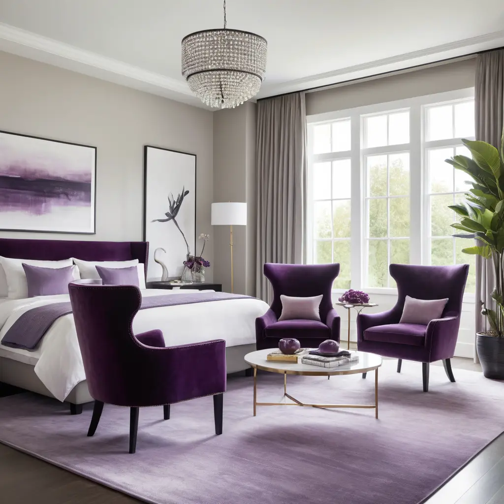 Purple Accent Chairs