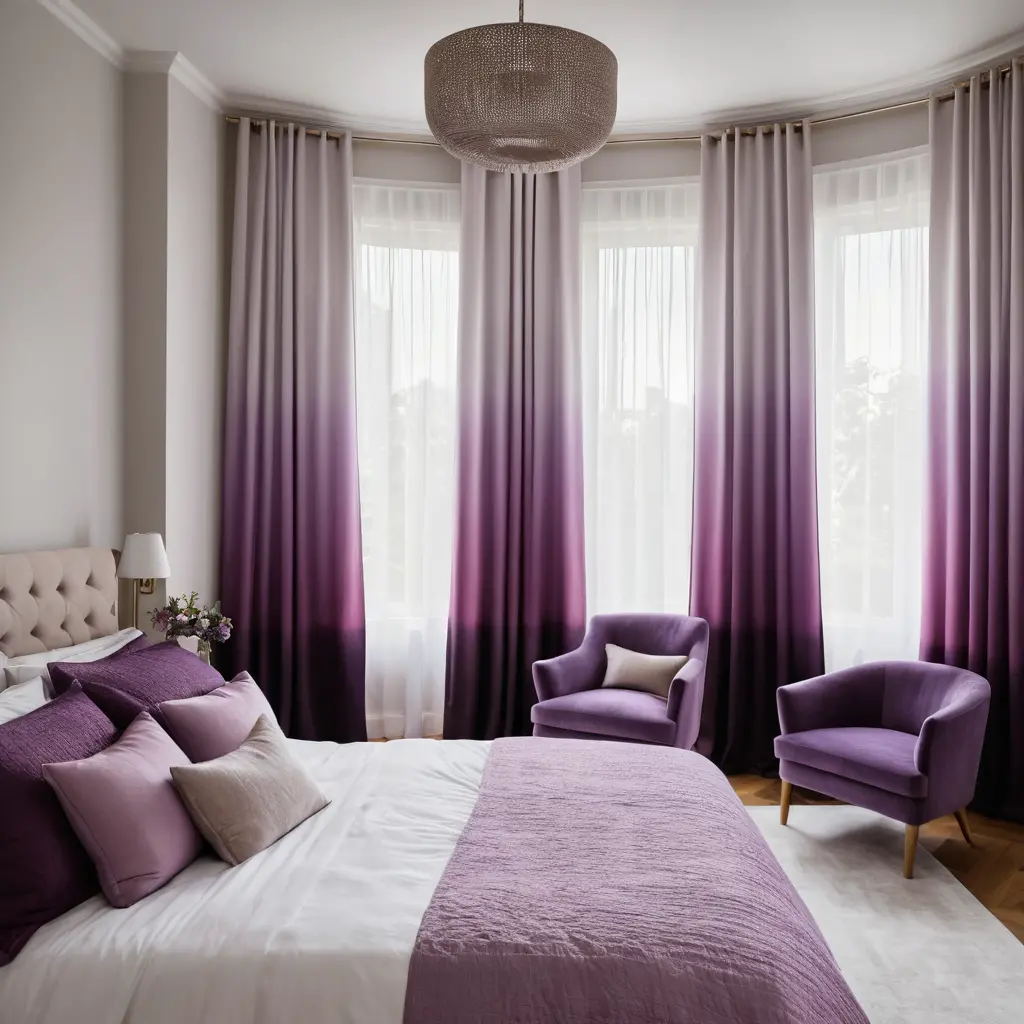Purple Ombre Curtains