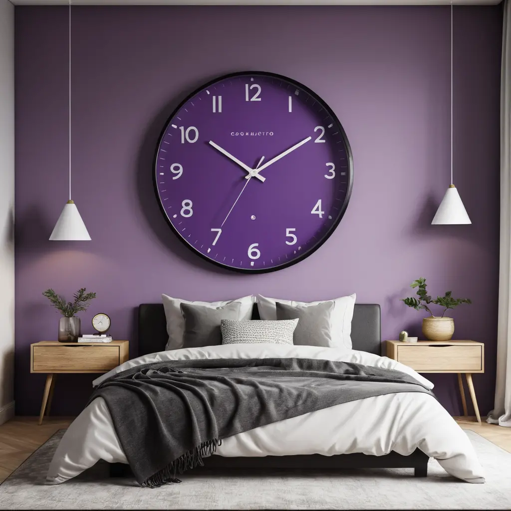 Purple Wall Clocks